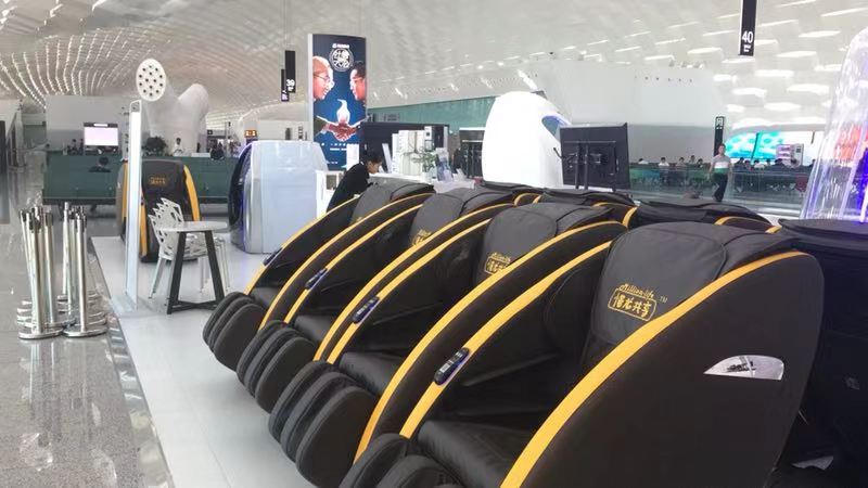 頭等艙共享按摩椅，我們追求的(de)不(bù)隻是(shì)盈利，而是(shì)創造一(yī)種新的(de)健康生(shēng)活方式